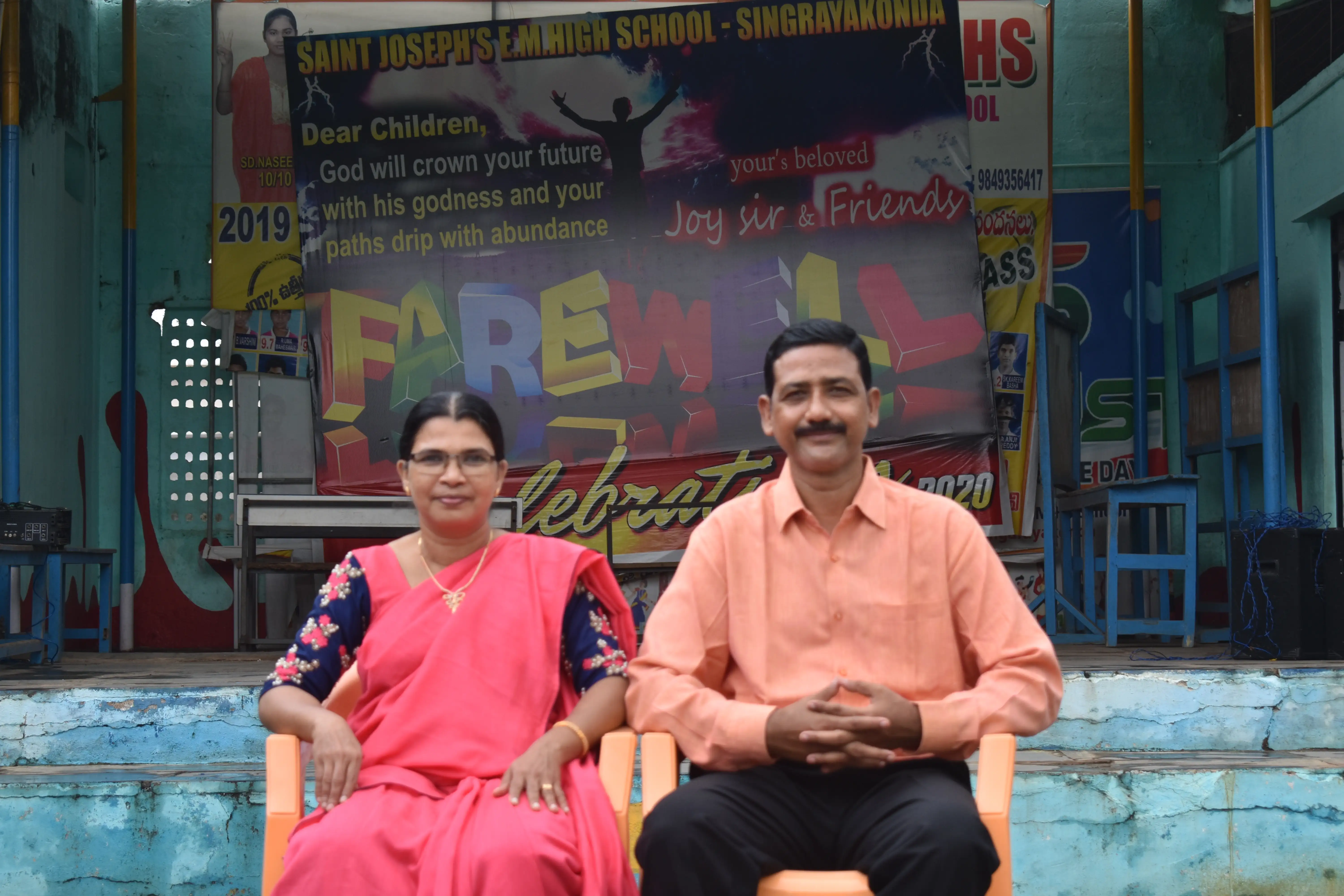Saint Joseph students on the playground